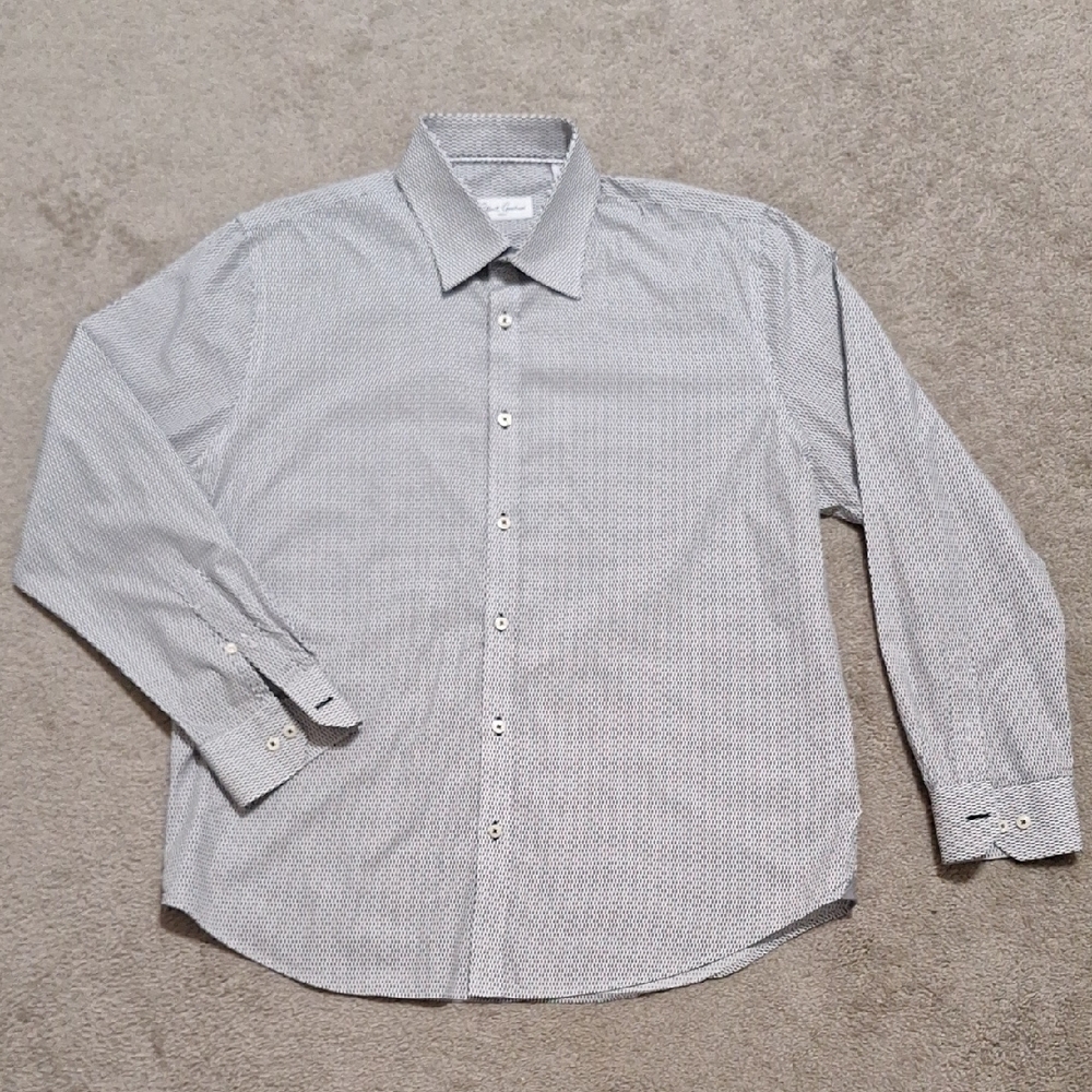 Robert Graham Men's Subtle Gray Button Down Shirt